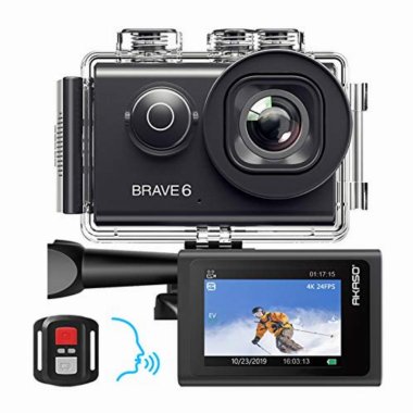 AKASO Brave 6 Plus Native 4K 30FPS 20MP WiFi Action Camera w